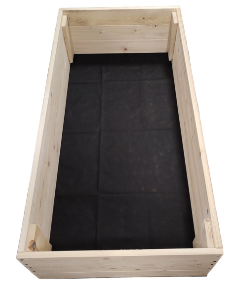 WARZYWNIAK ZIELNIK SKRZYNIA NA WARZYWA INSPEKT DREWNIANY 60x120 WYSOKI 27cm